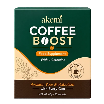 Akemi Coffee Boost product box